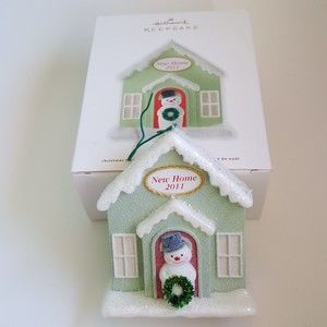 Hallmark 2011 New Home Ornament  Cottage Snowman